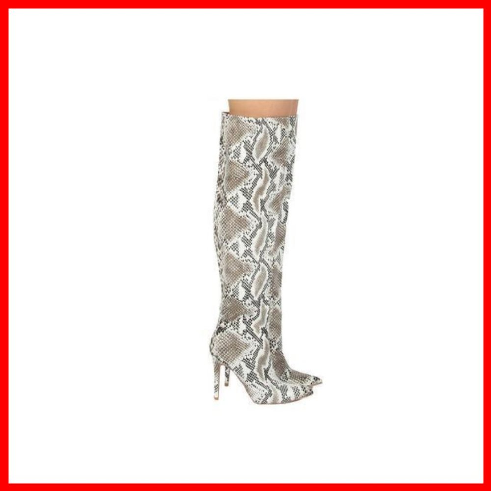 NWT Snakeskin Thigh High Boot - Picture 4 of 7